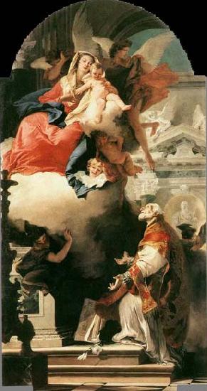 Giovanni Battista Tiepolo The Virgin Appearing to St Philip Neri oil painting image